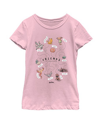 Girl's Harry Potter Animals and Pets from Hogwarts Child T-Shirt Warner Bros.