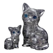 BePuzzled 49-шт. Черная кошка и котенок 3D-головоломка с кристаллами BePuzzled