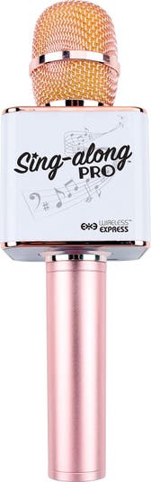 Микрофон для караоке Singalong Pro - розовое золото WIRELESS EXPRESS