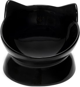 Park Life Designs Oscar Tilt Ceramic Cat Bowl, 1-cup Park Life Designs