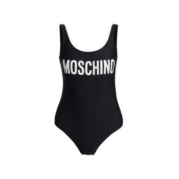 Слитный купальник с логотипом Ladies Who Lunch Moschino