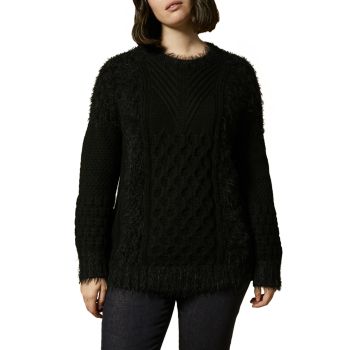 Marina Sport Afelio Wool-Blend Plus-Size Sweater Marina Rinaldi, Plus Size