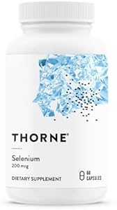 Thorne Selenium - 200 mcg Selenium Supplement for Antioxidant Support - 60 Capsules (Капсулы) Thorne