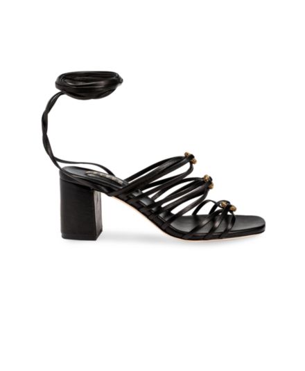 Catena Notte Leather Lace-Up Sandals Serena Uziyel
