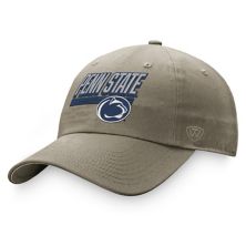 Men's Top of the World Khaki Penn State Nittany Lions Slice Adjustable Hat Top of the World