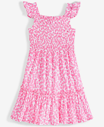 Хлопковое платье с присборами для малышей и маленьких девочек, созданное для Macy's On 34th