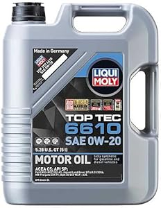 Liqui Moly TOP TEC 6610 0W20 5 Liters (Case of 1) Liqui Moly