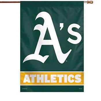 WinCraft Oakland Athletics 28" x 40" Wordmark House Flag Unbranded