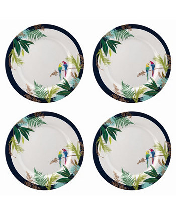 Обеденная тарелка с попугаем Sara Miller, набор из 4 шт. Portmeirion
