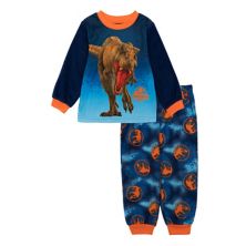 Мальчик-малыш Мир Юрского периода «Юрское омбре» Пижамный комплект из микрофлиса с верхом и низом Licensed Character