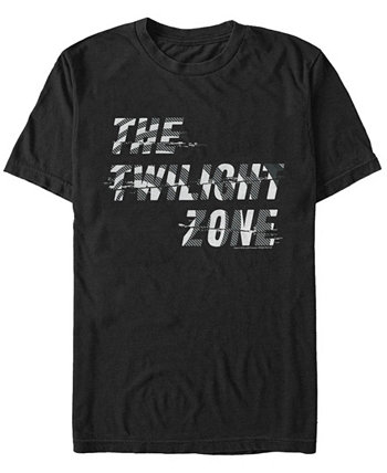 CBS Мужская черно-белая футболка с короткими рукавами и короткими рукавами Twilight Zone