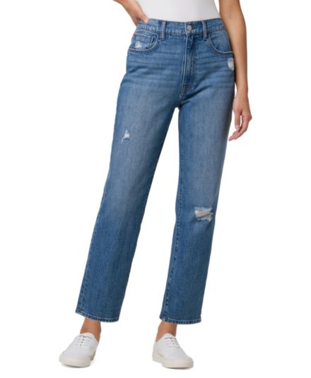 Укороченные прямые джинсы Kass с высокой посадкой Hudson