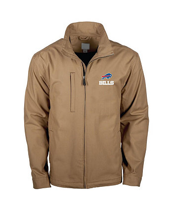 Мужская коричневая куртка Buffalo Bills Journey Workwear Tri-Blend с молнией во всю длину Dunbrooke
