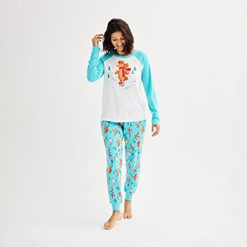 Женская пижама Jammies For Your Families с длинным рукавом и брюками для сна Jammies For Your Families