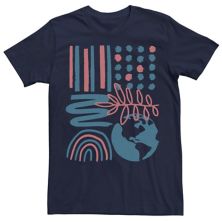 Men's Abstract Rainbow World Tee Licensed Character