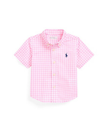 Рубашка для мальчиков Polo Ralph Lauren в клетку с коротким рукавом из хлопка Polo Ralph Lauren