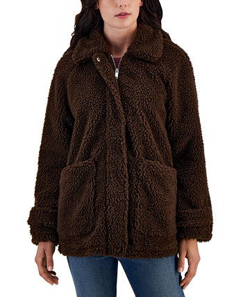 Флисовое пальто для юниоров с воротником на молнии спереди CoffeeShop