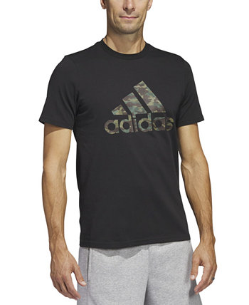 Men's Camo Logo Cotton Short-Sleeve T-Shirt Adidas