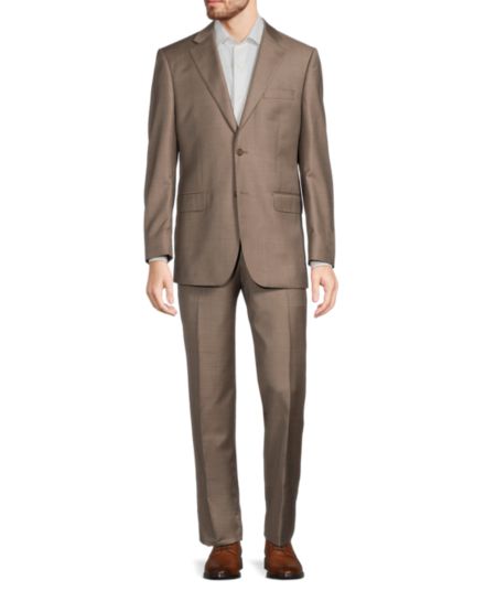 Metallic Wool Classic Fit Suit Saks Fifth Avenue