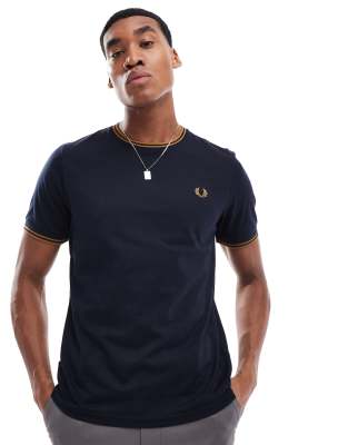 Мужская Футболка Fred Perry twin tipped Fred Perry