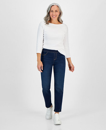 Прямые джинсы больших размеров со средней посадкой, созданные для Macy's Style & Co