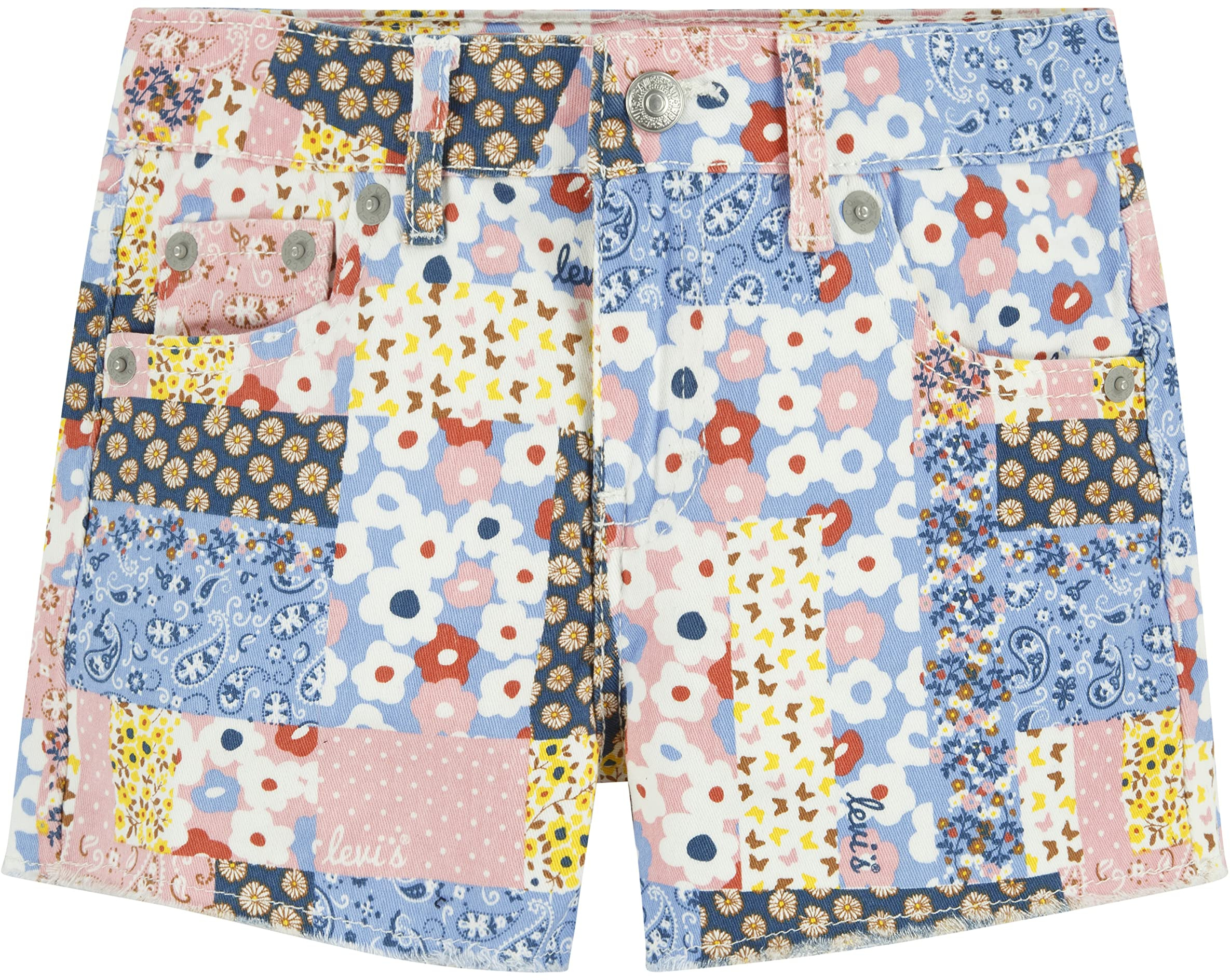 Girlfriend Fit Printed Shorty Shorts (Little Kids) Levi's®