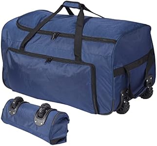 REDCAMP 85L/120L/140L Foldable Duffle Bag with Wheels, Large Travel Duffel Bag REDCAMP