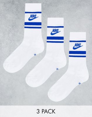 Набор из трех пар носков белого/синего цвета Nike Sportswear Everyday Essential Nike