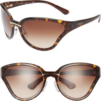 Большие солнцезащитные очки-бабочки 68 мм с запахом Prada