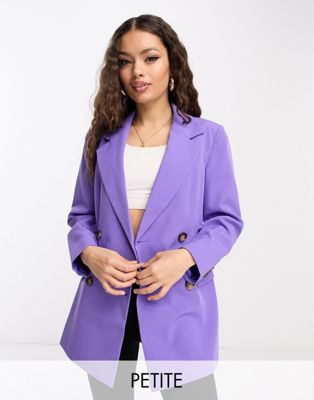 Фиолетовый удлиненный приталенный пиджак Miss Selfridge Petite Miss Selfridge
