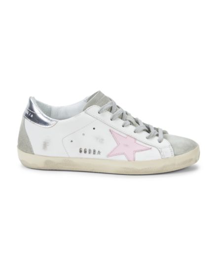 Super Star Leather &amp; Suede Sneakers GOLDEN GOOSE