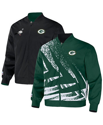 Мужская двусторонняя нейлоновая куртка NFL X Staple Hunter Green Green Bay Packers с вышивкой NFL