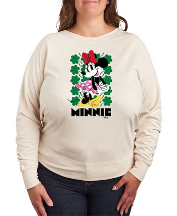 Модный пуловер больших размеров Air Waves с рисунком Минни Маус ко Дню Святого Патрика Hybrid Apparel