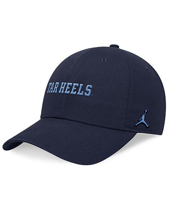 Бейсболка Jordan Men's Navy North Carolina Tar Heels 2024 On-Field Club Adjustable Hat Jordan