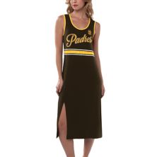 Women's G-III 4Her by Carl Banks Brown San Diego Padres Main Field Maxi Dress In The Style