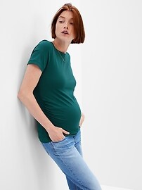 Винтажная футболка с круглым вырезом из органического хлопка для беременных Gap