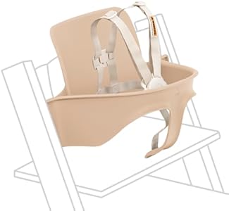 Stokke Tripp Trapp Baby Set 2, Black - Ages 6-36 Months - Convert The Tripp Trapp Chair into a Comfortable High Chair - Includes Stokke Harness 2 Stokke