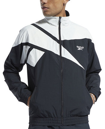 Мужская классическая спортивная куртка Vector Regular Fit с логотипом и цветными блоками на молнии во всю длину Reebok