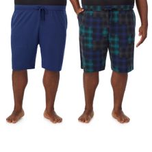 Big & Tall Cuddl Duds® 2-Pack French Terry Pajama Shorts Set Cuddl Duds