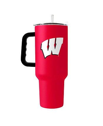 Дорожный стакан Wisconsin Badgers на 40 унций с ручкой Logo Brand