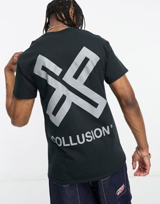 Черная футболка с логотипом COLLUSION X Collusion