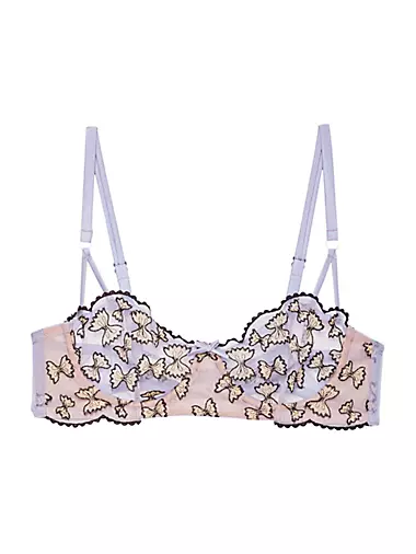 Женский Бюстгальтер fleur du mal Farfalle Embroidered Balconette Fleur du mal