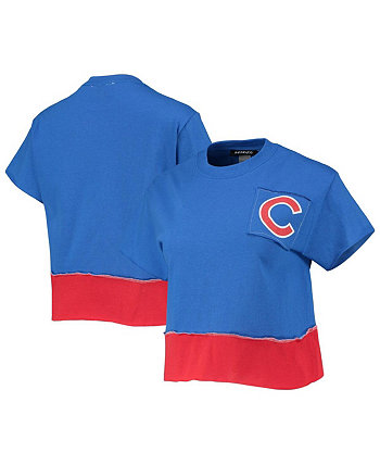 Женская укороченная футболка Royal Chicago Cubs Refried Apparel