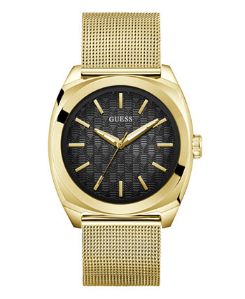 Механические часы GUESS Men's Analog Gold Tone Mesh 43mm GUESS