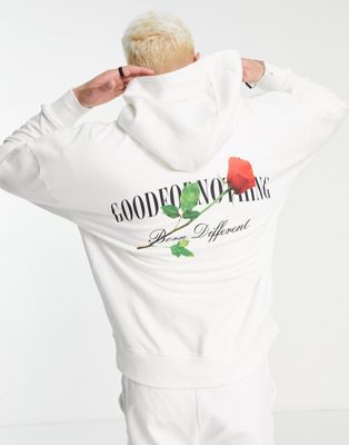 Пуловер оверсайз Good For Nothing кремового цвета с логотипом в виде розы — часть комплекта Good For Nothing