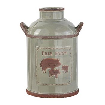 Stella & Eve Rustic Style Gray Ceramic Milk Jug Stella & Eve