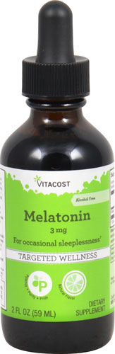 Melatonin Liquid (Жидкость) -- 3 mg per serving - 2 fl oz (Жидкие унции) Vitacost