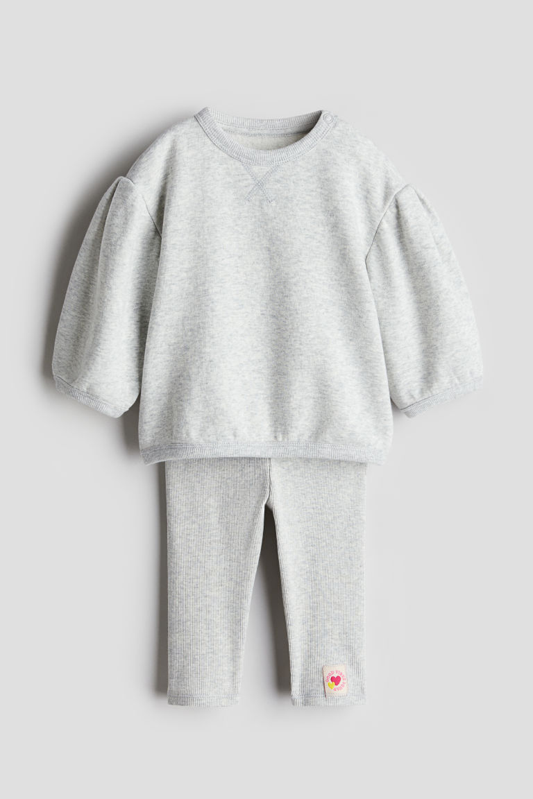 2-piece Sweatshirt and Leggings Set H&M