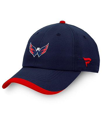 Мужская темно-синяя регулируемая шапка Washington Capitals Authentic Pro Rink Pinnacle Fanatics