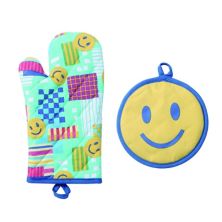 The Big One® Retro Smiley Face Oven Mitt & Potholder The Big One